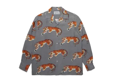 WACKO MARIA x TIM LEHI HAWAIIAN L/S SHIRT 20SS "Grey"