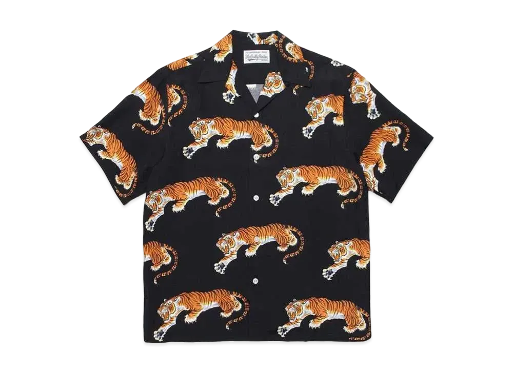WACKO MARIA x TIM LEHI HAWAIIAN S/S SHIRT 20SS "Black"