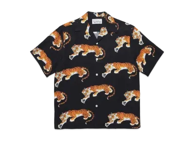 WACKO MARIA x TIM LEHI HAWAIIAN S/S SHIRT 20SS "Black"
