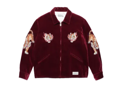 WACKO MARIA x TIM LEHI VELOUR VIETNAM JACKET "Bordeaux"