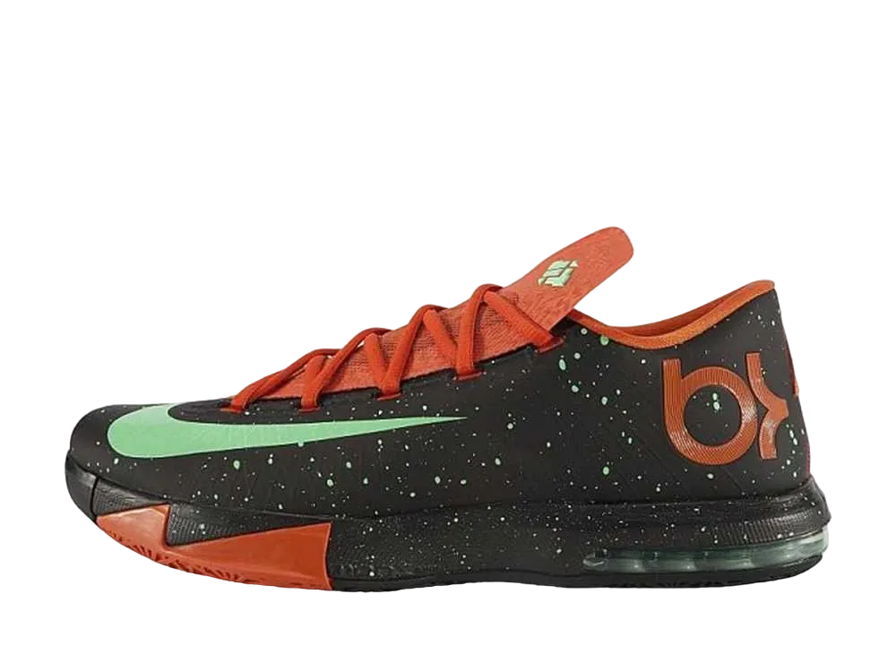 ナイキ KD6 "ブラック/グリーングロー/アーバンオレンジ"
