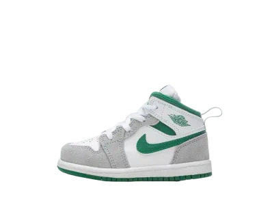 Nike TD Jordan 1 Mid SE "Grey/Pine Green"
