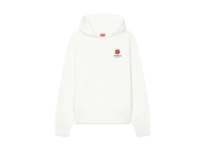 KENZO "BOKE FLOWER" OVERSIZE HOODIE MENS "Off White"