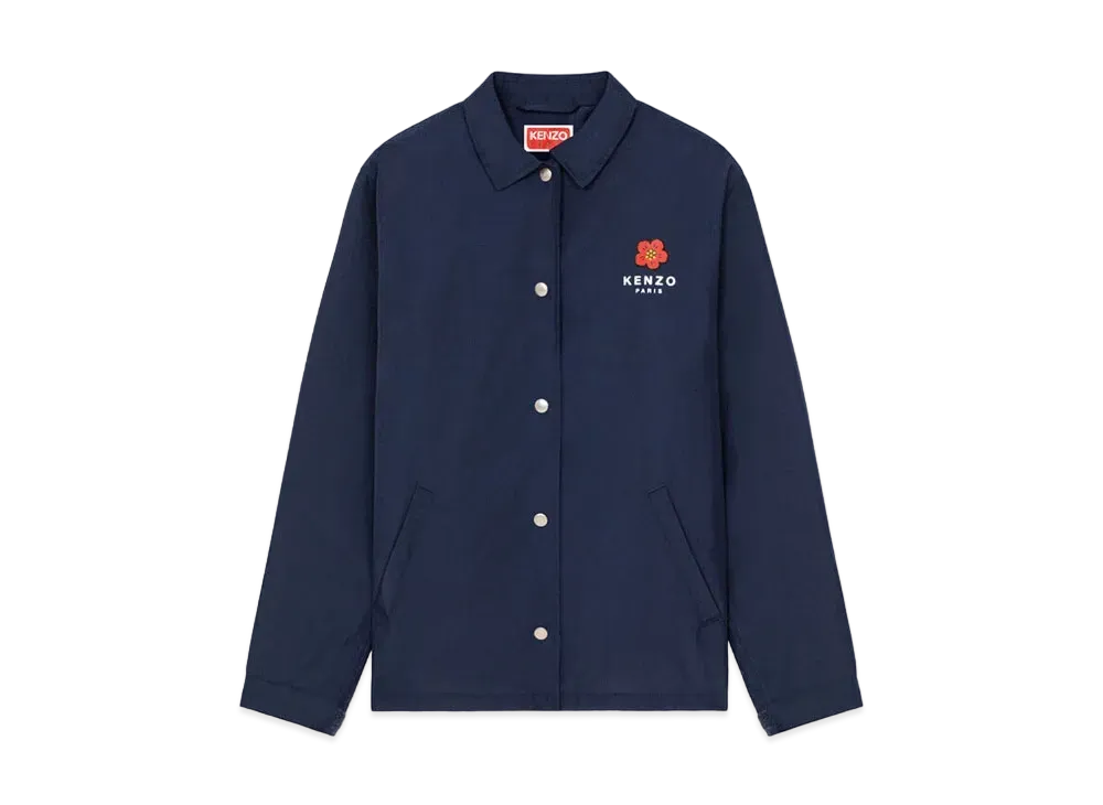 KENZO "BOKE FLOWER" COACH JACKET WOMENS "Navy "