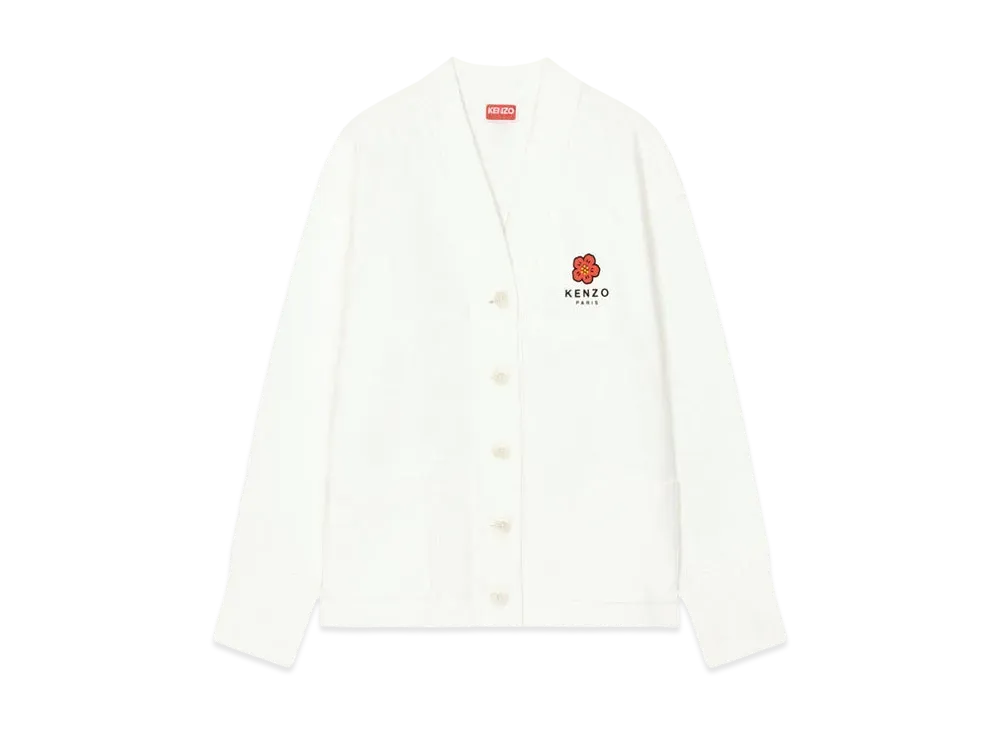 KENZO Women's "BOKE FLOWER" CARDIGAN "Off White"