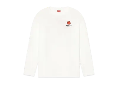 KENZO "BOKE FLOWER" LONGSLEEVE T-SHIRT MENS "Off White"
