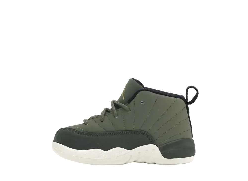 ナイキ TD エアジョーダン12 レトロ "オリーブキャンバス"(キッズ)