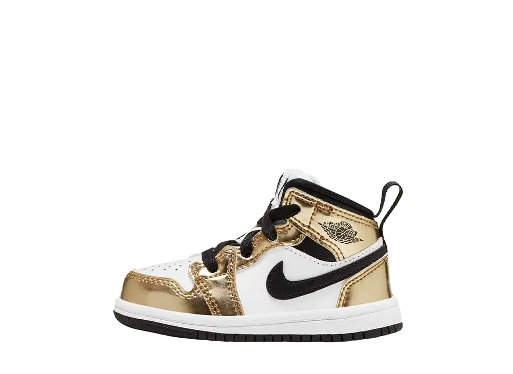 Nike TD Jordan 1 Mid "Metallic Gold"
