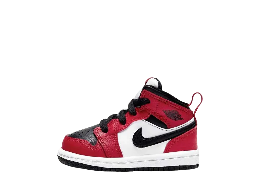 Nike TD Jordan 1 Mid "Chicago Black Toe"