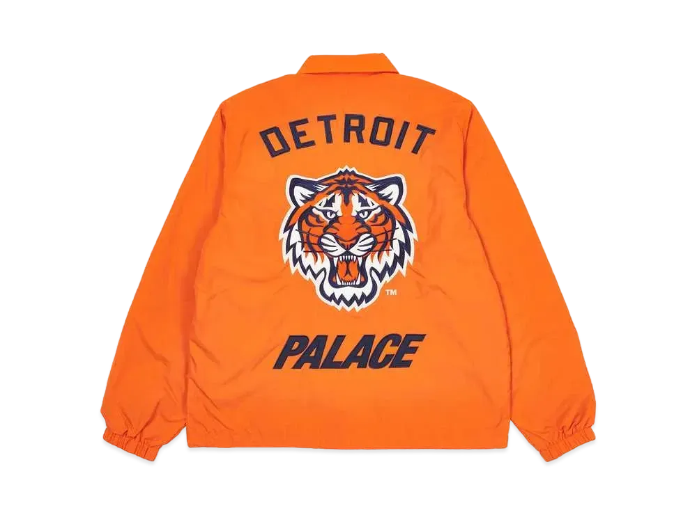 PALACE DETROIT TIGERS NEW ERA COACH JACKET "Orange"