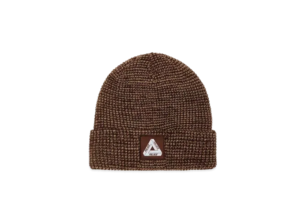 PALACE TRI-FERG PATCH BEANIE "Brown"