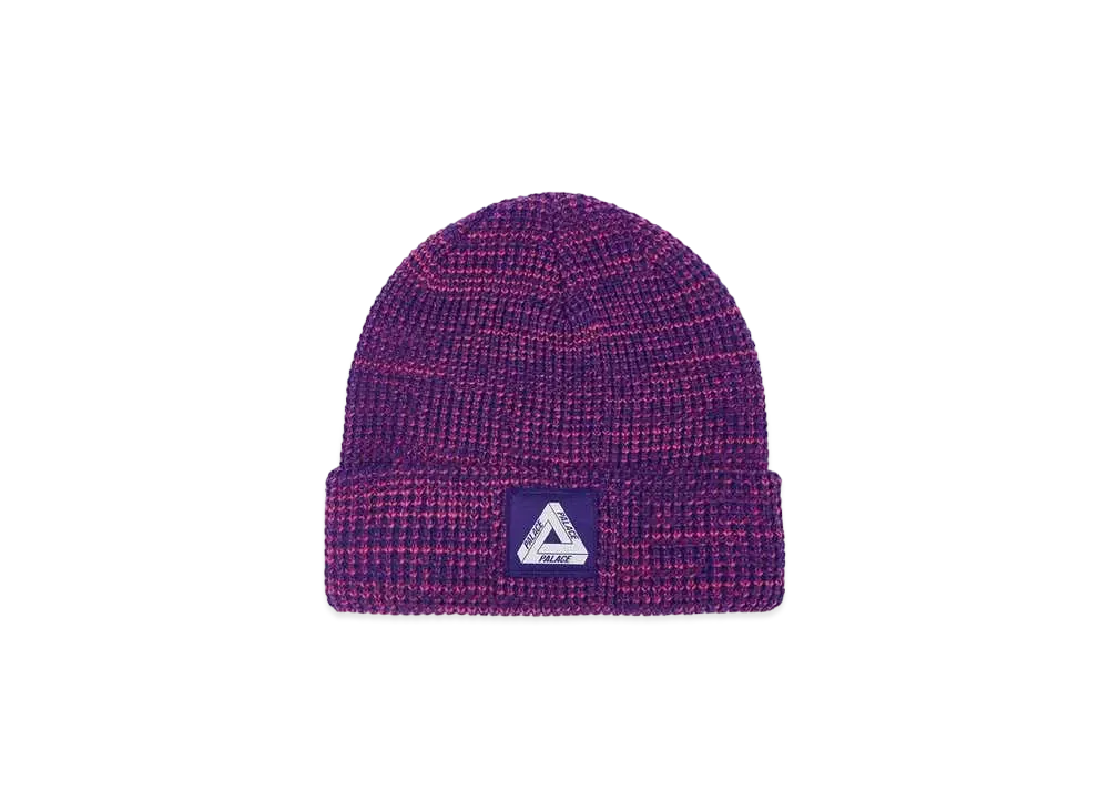 PALACE TRI-FERG PATCH BEANIE "Purple"