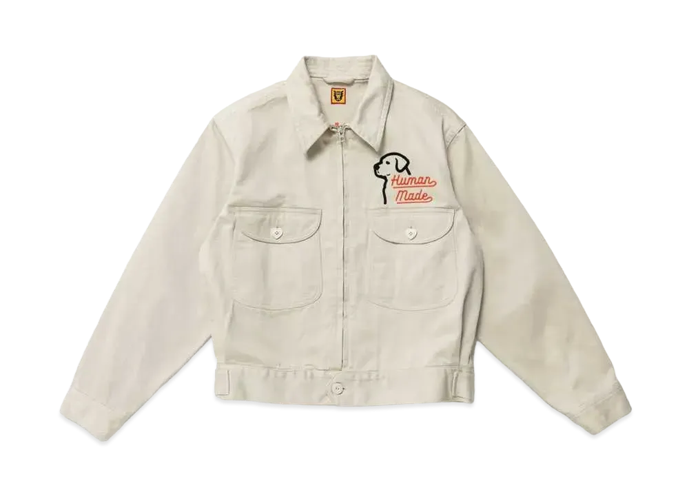 HUMAN MADE WORK JACKET "White"