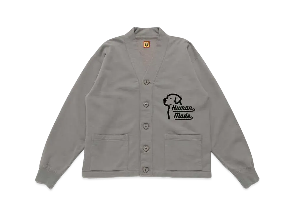 HUMAN MADE SWEATSHIRT CARDIGAN "Grey"