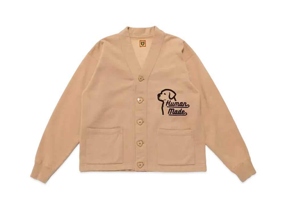 HUMAN MADE SWEATSHIRT CARDIGAN "Beige"