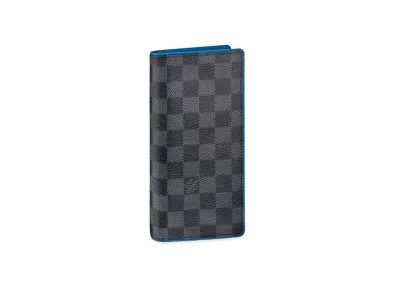 Louis Vuitton Brazza Wallet Damier Graphite "Blue"