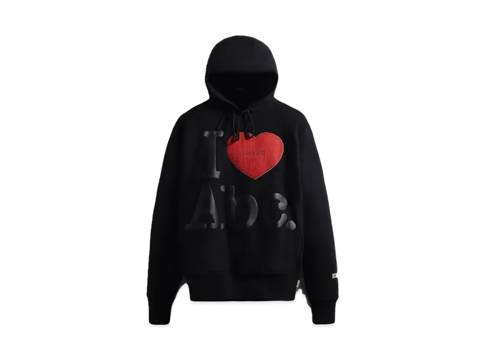 KITH for Advisory Board Crystals I <3 Abc Swarovski Hoodie "Anthracite Black"