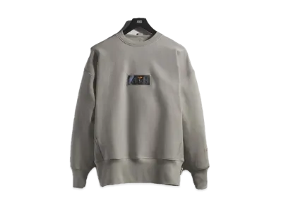 Kith x Advisory Board Crystals Holographic Classic Logo Crewneck "Heather Grey"