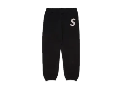 Supreme x Swarovski S Logo Sweatpant "Black"
