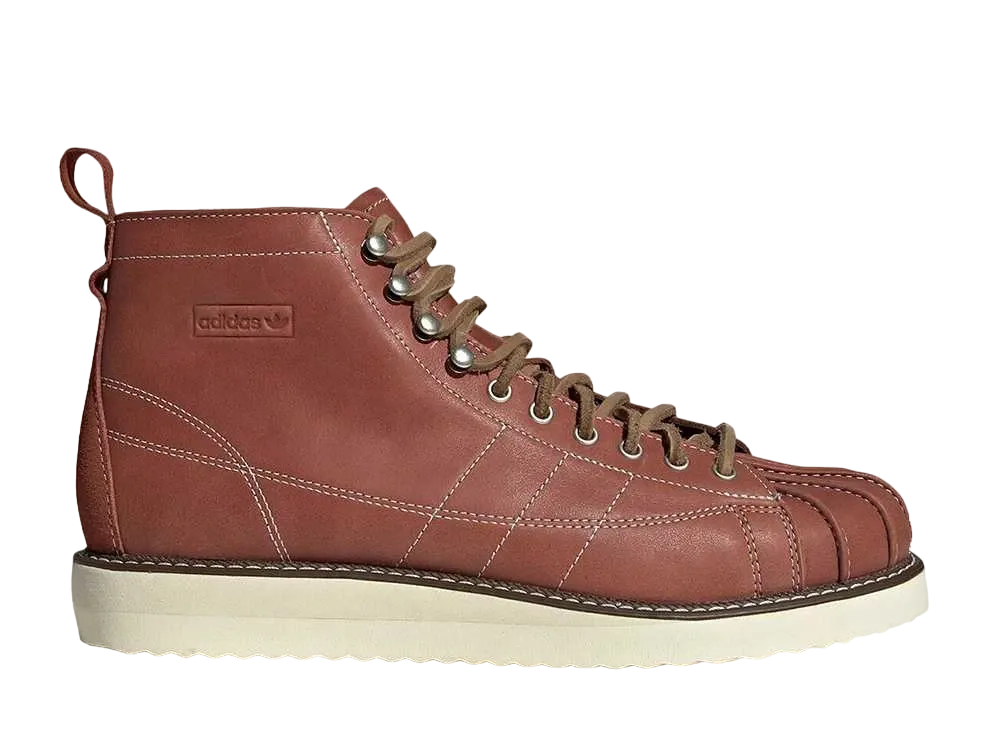 adidas Super Star Boots "White/Brown"