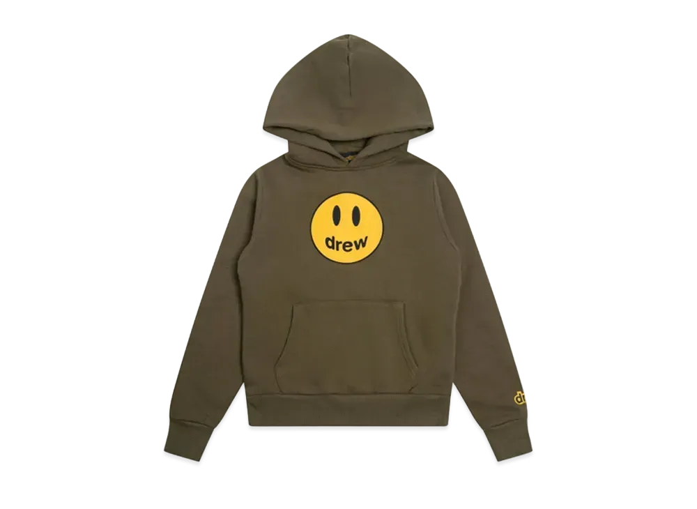 drew house mini drew mascot hoodie "Midnight Olive"
