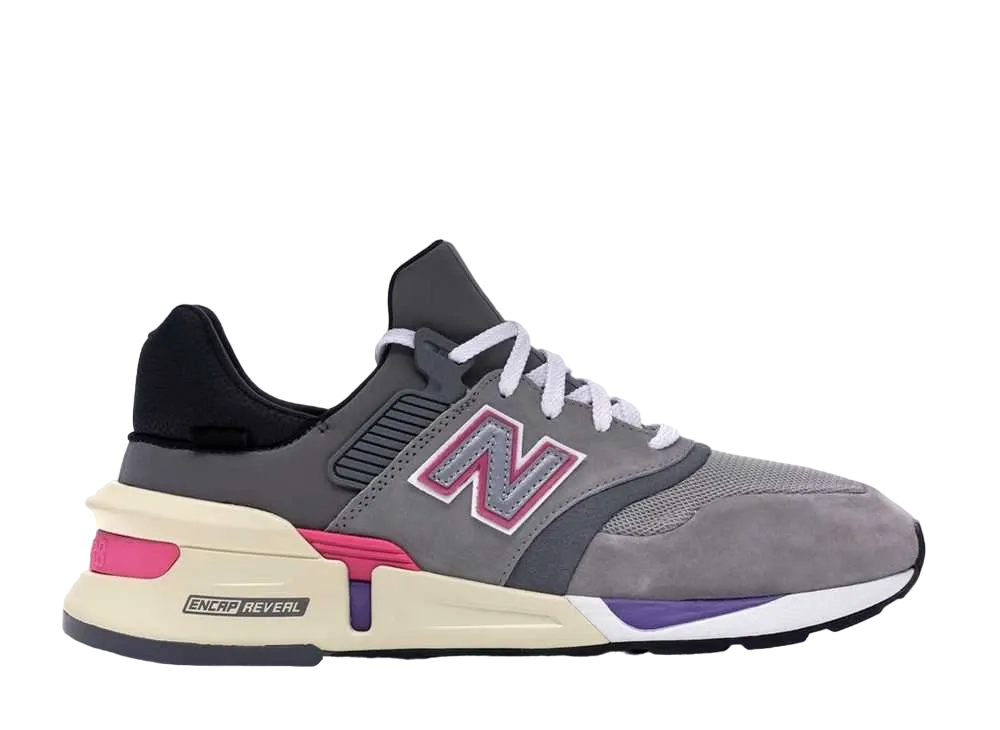KITH × UNITED ARROWS & SONS × New Balance 997S "Grey/Black Purple Pink Cream"
