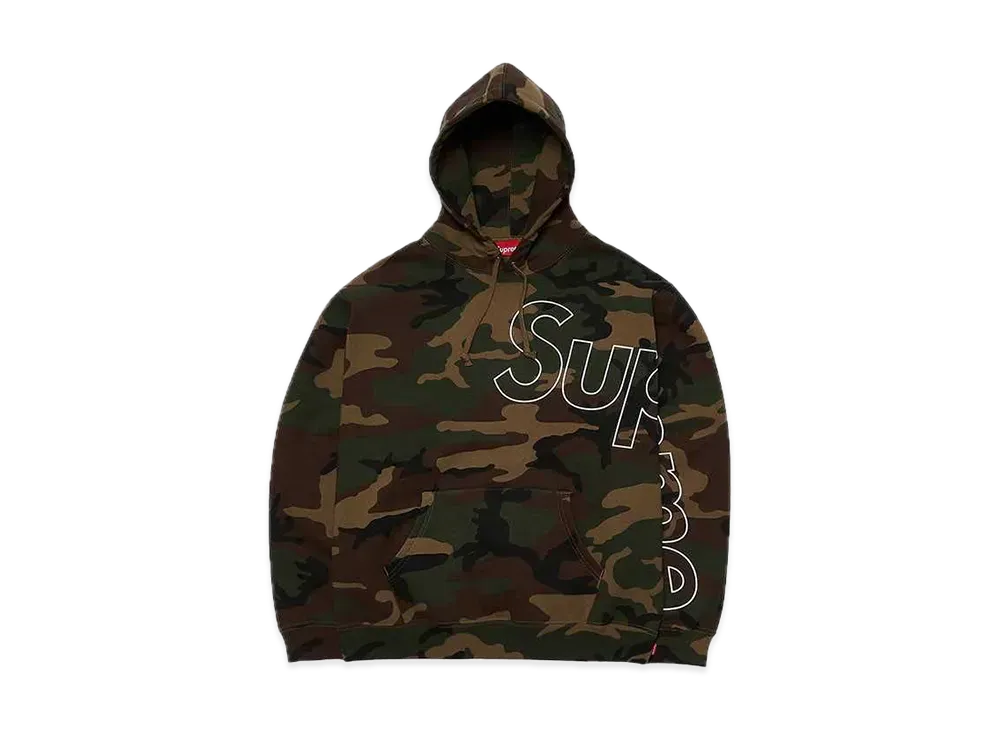 Supreme Reflective Hooded Sweatshirt "Woodland Camo"