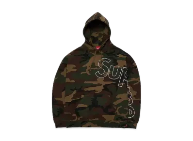 Supreme Reflective Hooded Sweatshirt "Woodland Camo"