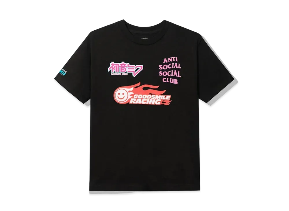 ANTI SOCIAL SOCIAL CLUB x GOOD SMILE RACING LOGO TEE "Black"