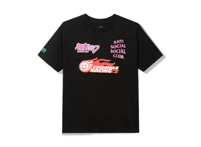 ANTI SOCIAL SOCIAL CLUB x GOOD SMILE RACING LOGO TEE "Black"
