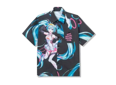ANTI SOCIAL SOCIAL CLUB x GOOD SMILE RACING HATSUNE MIKU BUTTON UP "Black"