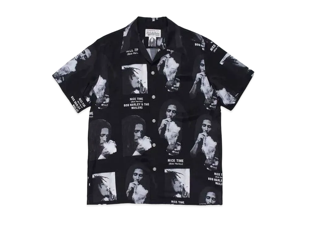 WACKO MARIA BOB MARLEY HAWAIIAN SHIRT "Black"