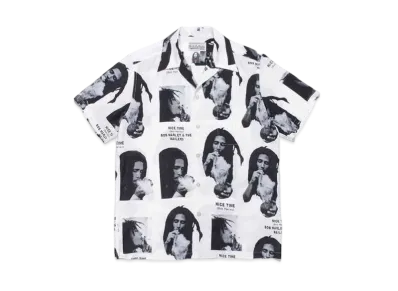 WACKO MARIA BOB MARLEY HAWAIIAN SHIRT "White"