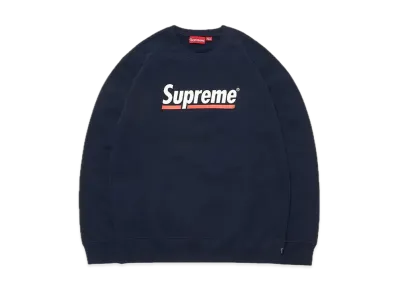 Supreme Underline Crewneck "Navy"