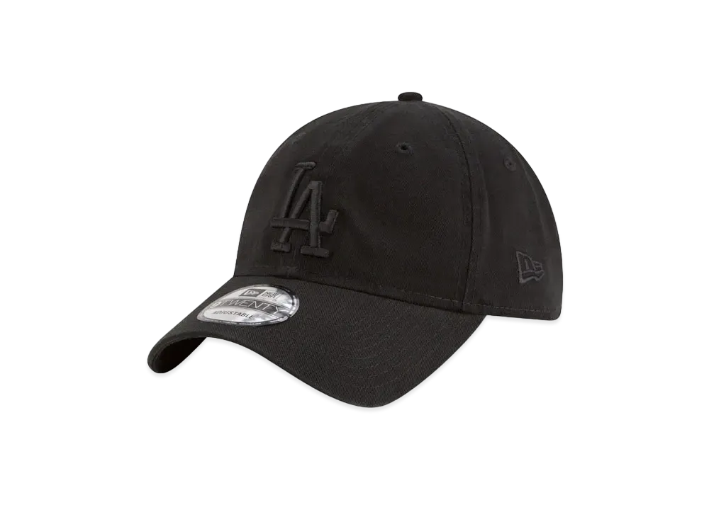 NEW ERA 9Twenty Los Angeles Dodgers Tonal Core Classic Adjustable Hat "Black"