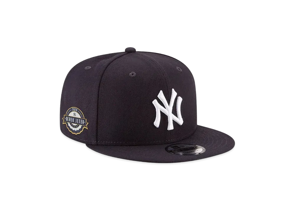 NEW ERA 9FIFTY YORK YANKEES DEREK JETER 2020 HALL OF FAME AUTHENTIC COLLECTION ON-FIELD SNAPBACK HAT "Navy"