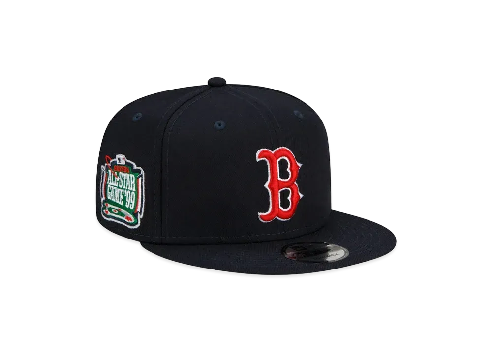 NEW ERA 9FIFTY BOSTON RED SOX 1999 MLB ALL-STAR GAME PATCH UP SNAPBACK CAP "Navy"