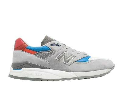 ニューバランス 998 "グレー ライト ブルー レッド"