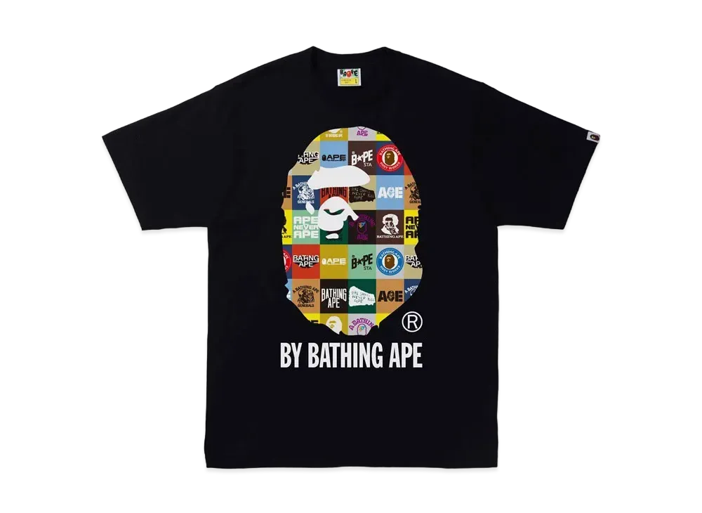 A BATHING APE CLASSIC LOGO BY BATHING APE TEE "Black"