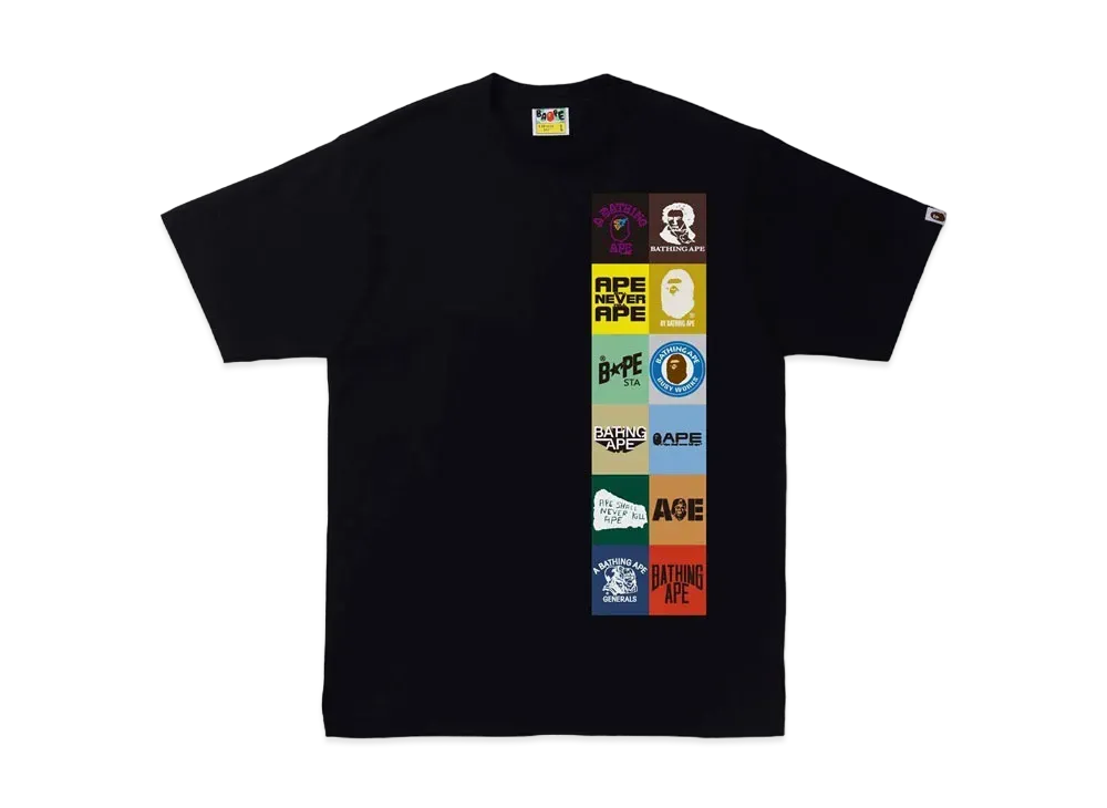 A BATHING APE CLASSIC LOGO TEE "Black"
