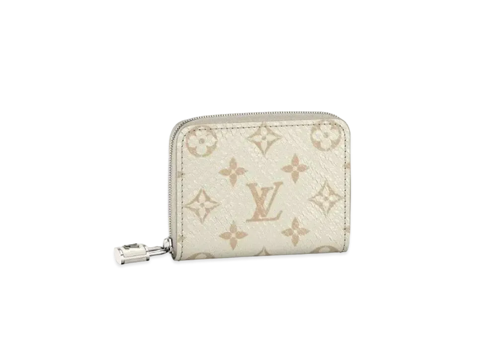 Louis Vuitton Zippy Coin Purse Python Leather "Latte"