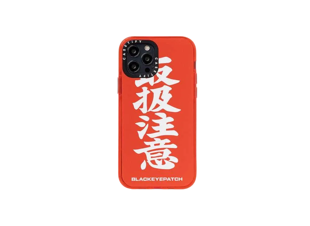 BlackEyePatch HANDLE WITH CARE IPHONE 13 CASE "Red"