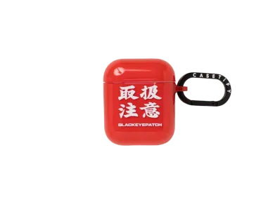 BlackEyePatch HANDLE WITH CARE AIRPODS TPU CASE "Red"