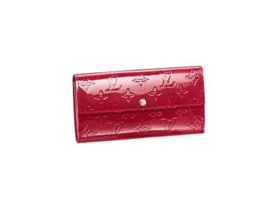 Louis Vuitton Monogram Vernis Portefeuille Sarah "Pomme d'Amour"