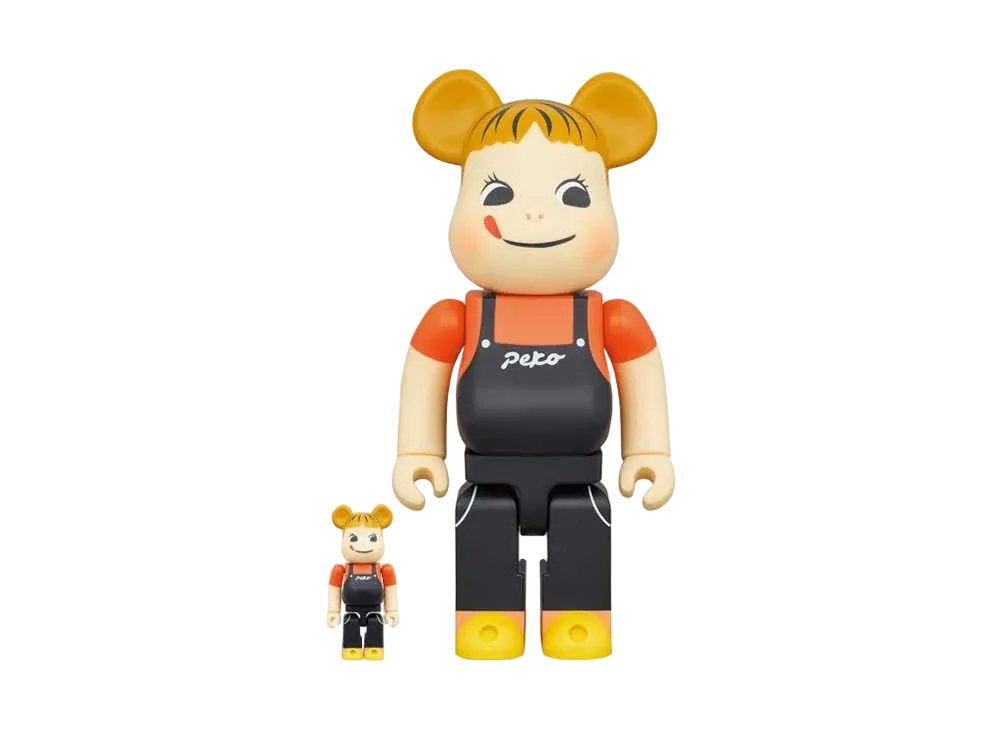 Bearbrick Peko-chan Coffee Milky 100% & 400%