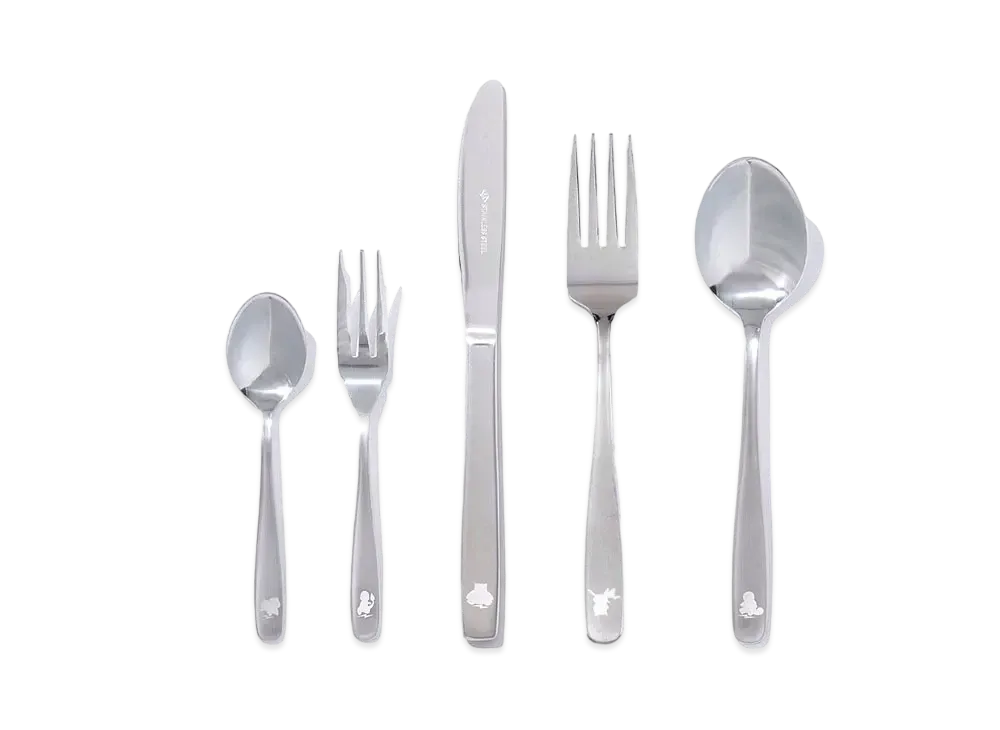 FRAGMENT x POKEMON THUNDERBOLT PROJECT CUTLERY SET(10PCS) "Silver"