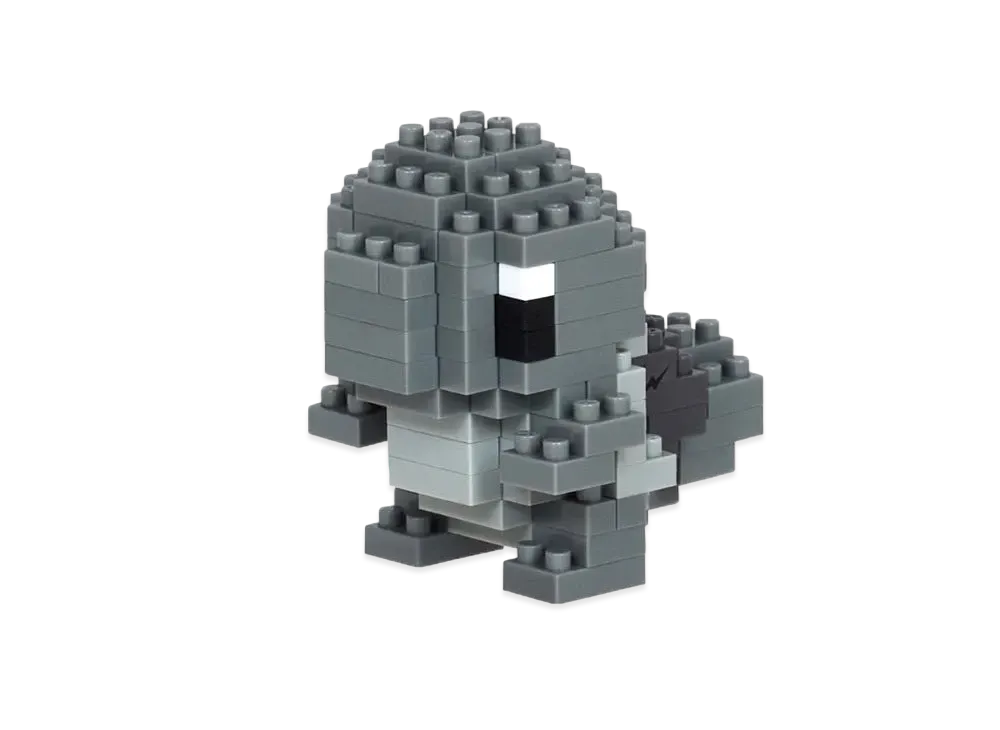 フラグメント ポケモン サンダーボルト プロジェクト ナノブロック ゼニガメ "ブラック"