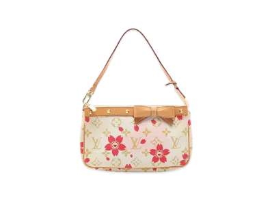 Louis Vuitton x Takashi Murakami Monogram Cherry Blossom Pochette Accessories Cher