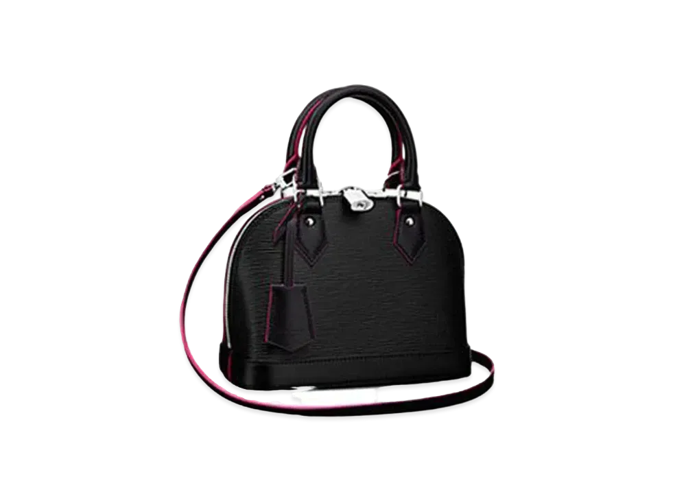 Louis Vuitton Epi Alma BB "Noir/Hot Pink"