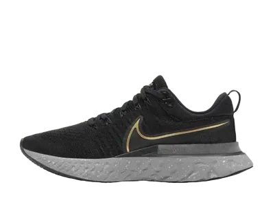 Nike React Infinity Run Flyknit 2 "Black/Metallic Gold"